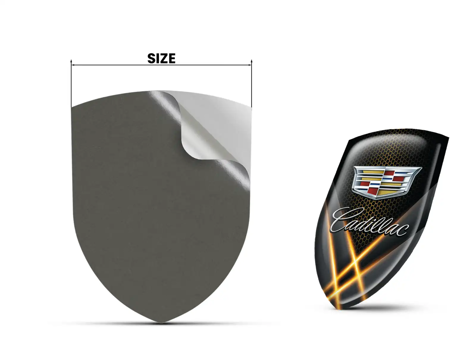 Cadillac Firmenlogosticker Sportlich Stern Professionell